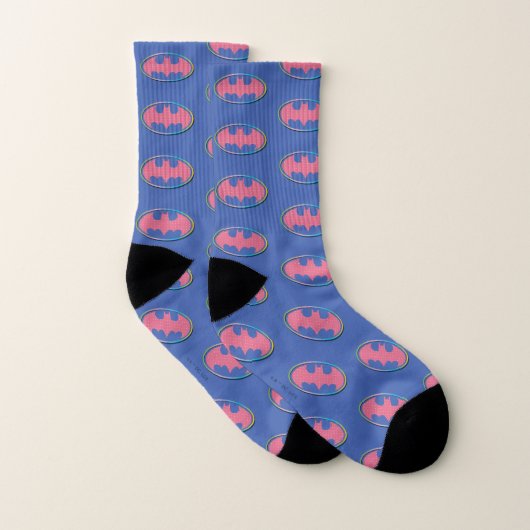 Batman | Rosa Polka-Dot-Logo Socken (Paar)