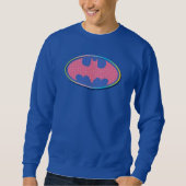 Batman | Rosa Polka-Dot-Logo Sweatshirt (Vorderseite)