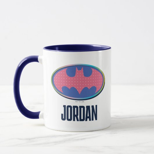 Batman | Rosa Polka-Dot-Logo Tasse (Links)
