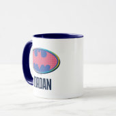 Batman | Rosa Polka-Dot-Logo Tasse (Vorderseite Links)