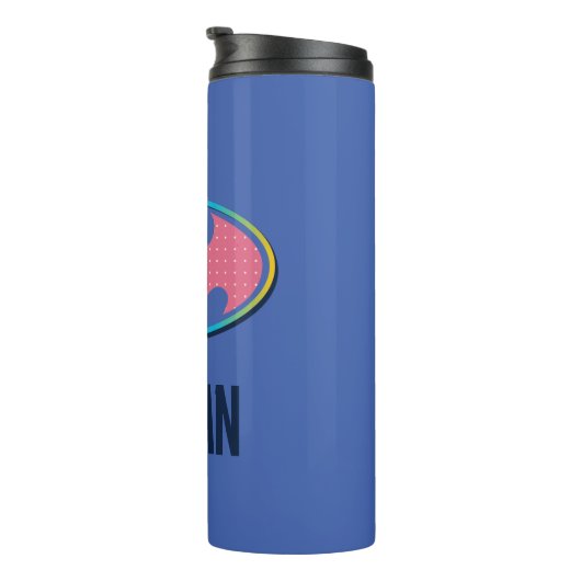 Batman | Rosa Polka-Dot-Logo Thermosbecher (Nach rechts gedreht)