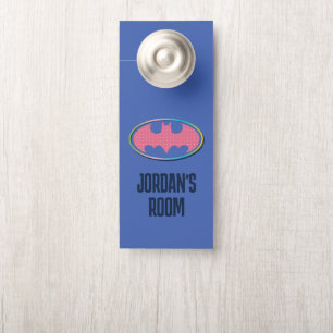 Batman Rosa Polka-Dot-Logo Türanhänger