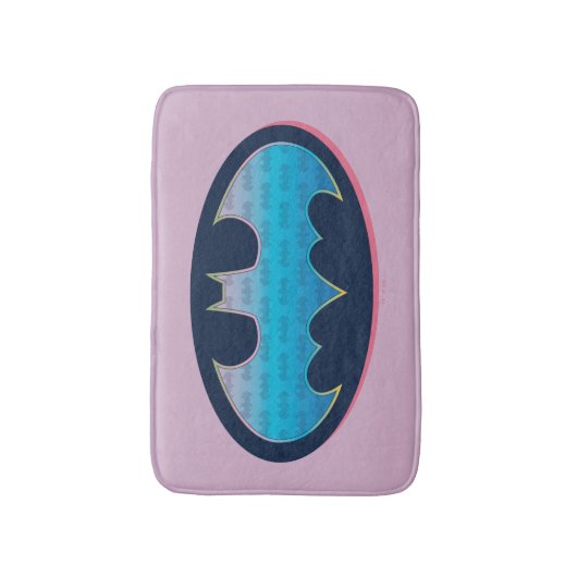 Batman | Rosa und Blau Badematte (Vorderseite Vertikal)