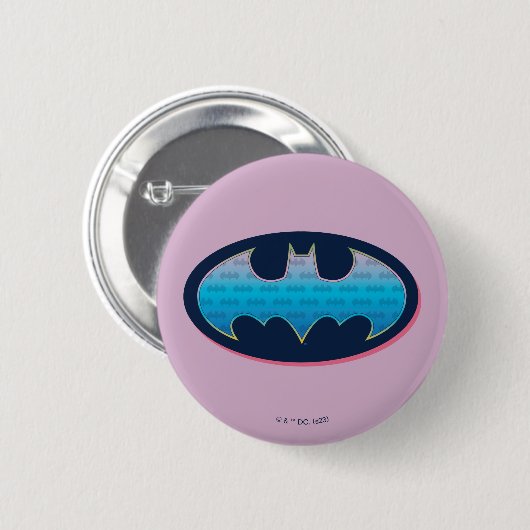 Batman | Rosa und Blau Button (Vorne & Hinten)