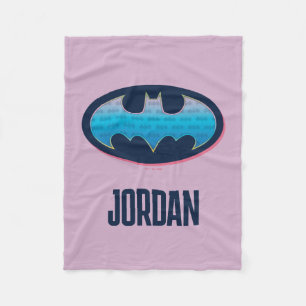 Batman   Rosa und Blau Fleecedecke