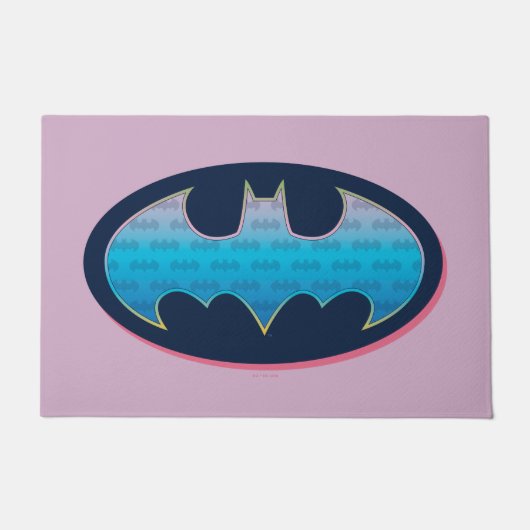 Batman | Rosa und Blau Fußmatte (Vorderseite)