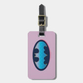 Batman | Rosa und Blau Gepäckanhänger (Vorderseite vertikal)