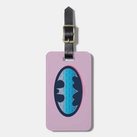 Batman | Rosa und Blau Gepäckanhänger (Vorderseite vertikal)