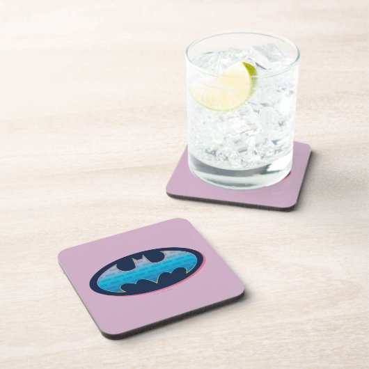 Batman | Rosa und Blau Getränkeuntersetzer (Rechte Seite)
