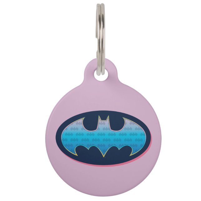 Batman | Rosa und Blau Haustiermarke (Vorderseite)