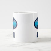 Batman | Rosa und Blau Jumbo-Tasse (Vorderseite)
