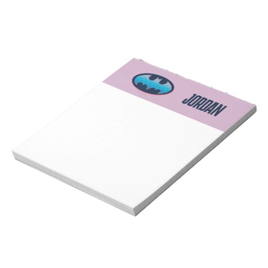 Batman | Rosa und Blau Notizblock (Rotiert)