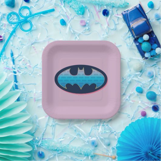 Batman | Rosa und Blau Pappteller (Party)