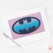 Batman | Rosa und Blau Rechteckiger Aufkleber (Umschlag)