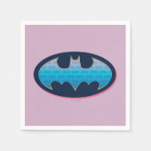 Batman | Rosa und Blau Serviette (Vorderseite)