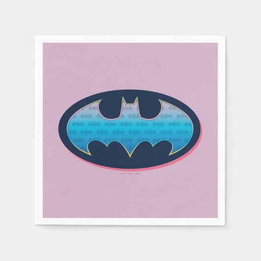 Batman | Rosa und Blau Serviette (Vorderseite)