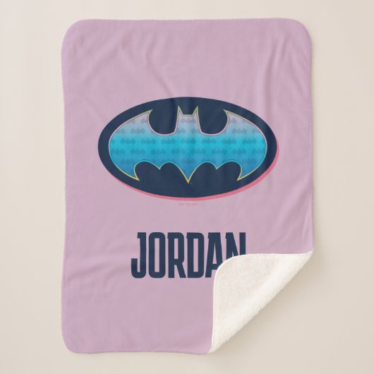 Batman | Rosa und Blau Sherpadecke (Vorderseite)