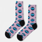 Batman | Rosa und Blau Socken (Linkes Detail)