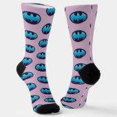 Batman | Rosa und Blau Socken (Gewinkelt)