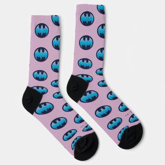 Batman | Rosa und Blau Socken (Rechts)