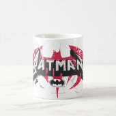 Batman | Rote und schwarze Logos Kaffeetasse (Mittel)