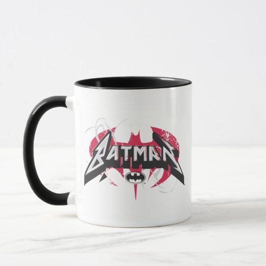 Batman | Rote und schwarze Logos Tasse (Links)