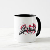 Batman | Rote und schwarze Logos Tasse (VorderseiteRechts)