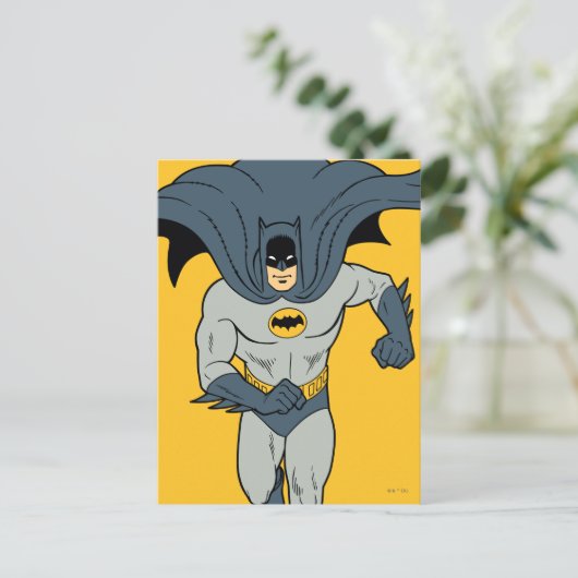 Batman Running Postkarte (Stehend Vorderseite)