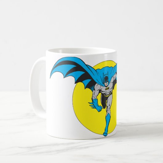 Batman Runs Forward Kaffeetasse (Vorderseite Links)