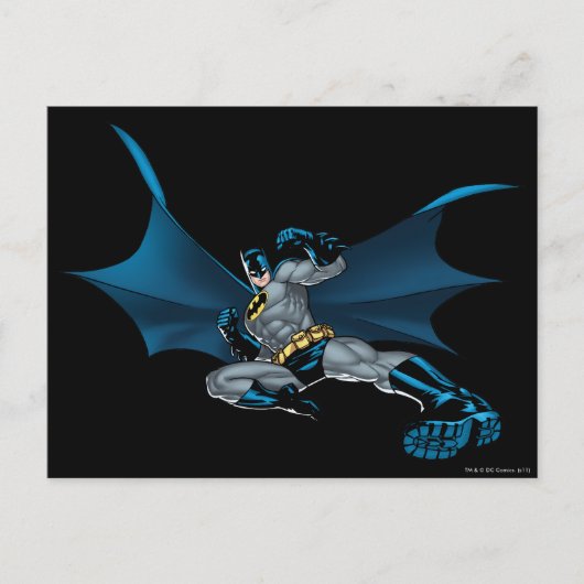 Batman Runs Postkarte (Vorderseite)
