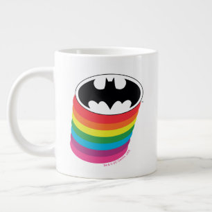 Batman-Schichten-Regenbogen-Logo Jumbo-Tasse