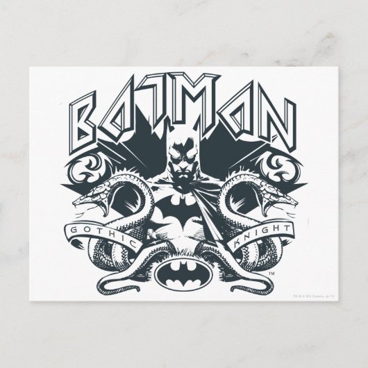 Batman | Schlangen-Logo Postkarte (Vorderseite)