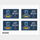 Batman schmetterte Bust mit Gold | Happy Holidays Rechteckiger Aufkleber (Blatt)