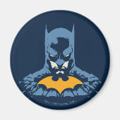Batman schmetterte Büste mit Gold-Logo Magnet (Vorne)