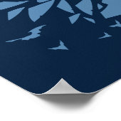 Batman schmetterte Büste mit Gold-Logo Poster (Ecke)