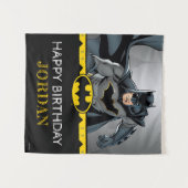 Batman | Schultafel Frohen Geburtstag Wandteppich (Vorderseite (Horizontal))