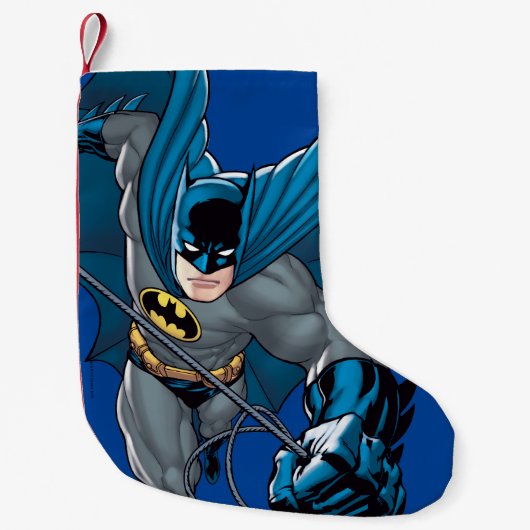 Batman schwingt aus dem Seil Kleiner Weihnachtsstrumpf (Vorderseite)
