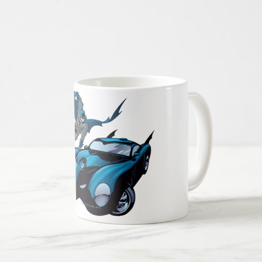 Batman schwingt über kaffeetasse (VorderseiteRechts)