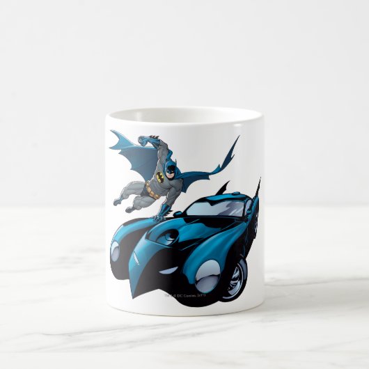 Batman schwingt über kaffeetasse (Mittel)
