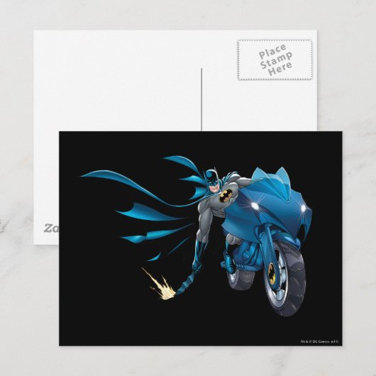 Batman Scrapes der Boden Postkarte (Vorne/Hinten)