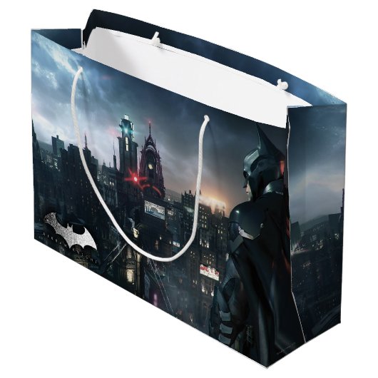 Batman sieht Stadt Große Geschenktüte (Rückseite Schrägansicht)