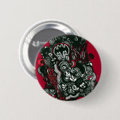 Batman Skulls/Ink Doodle Button (Vorne & Hinten)