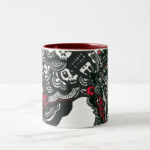Batman Skulls/Ink Doodle Zweifarbige Tasse (Mittel)