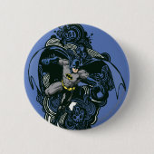 Batman Skulls/Tinte Doodle 2 Button (Vorderseite)