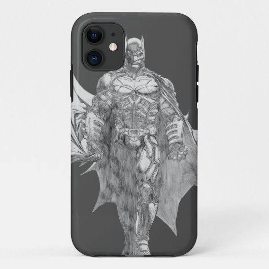 Batman Standing Drawing Case-Mate iPhone Hülle (Rückseite)