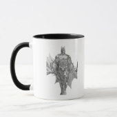 Batman Standing Drawing Tasse (Links)