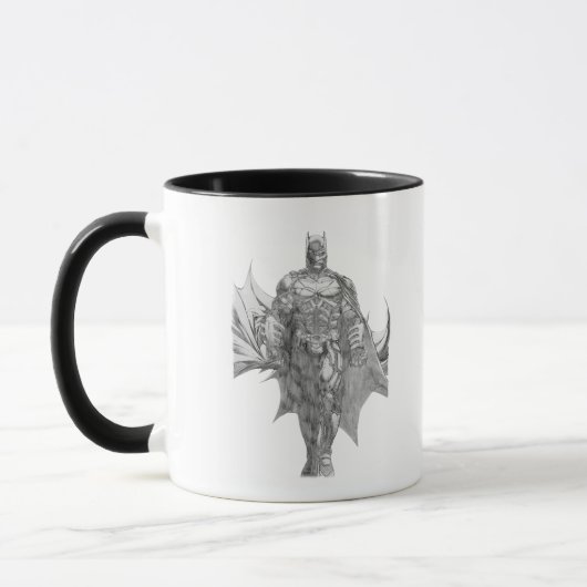 Batman Standing Drawing Tasse (Links)