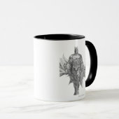 Batman Standing Drawing Tasse (VorderseiteRechts)