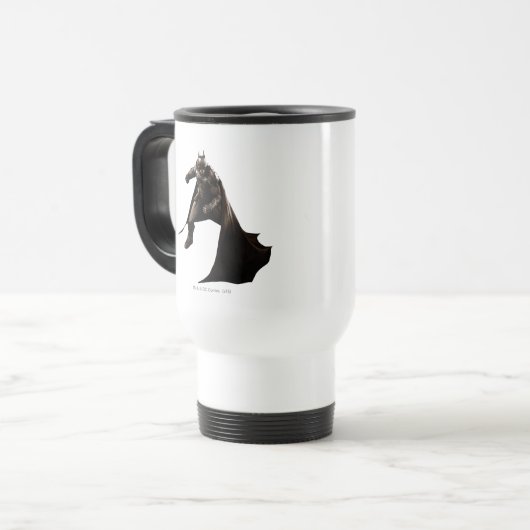Batman Stehend mit Cape Reisebecher (Vorderseite Links)