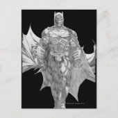 Batman Stehend Zeichnend Postkarte (Vorderseite)